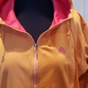 ACG Nike running/rain jacket size L orange/pink